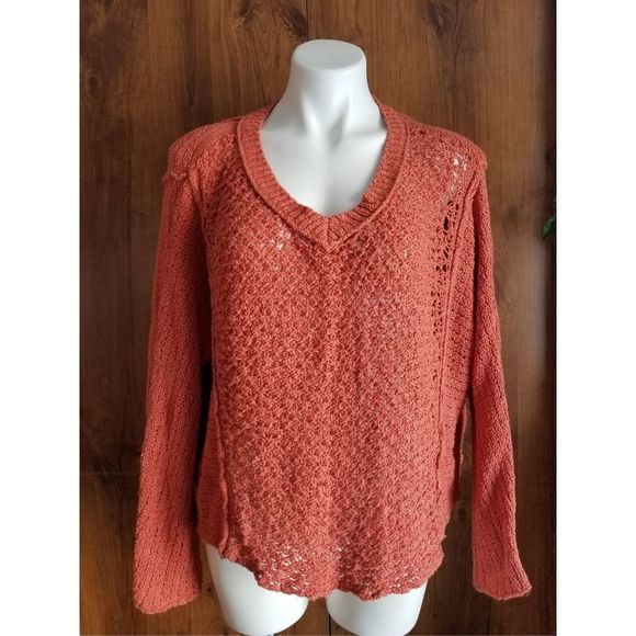 Free People Sweaters - Free People Loose Knit V-neck Sweater